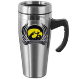 Iowa Hawkeyes Steel Travel Mug w/Handle