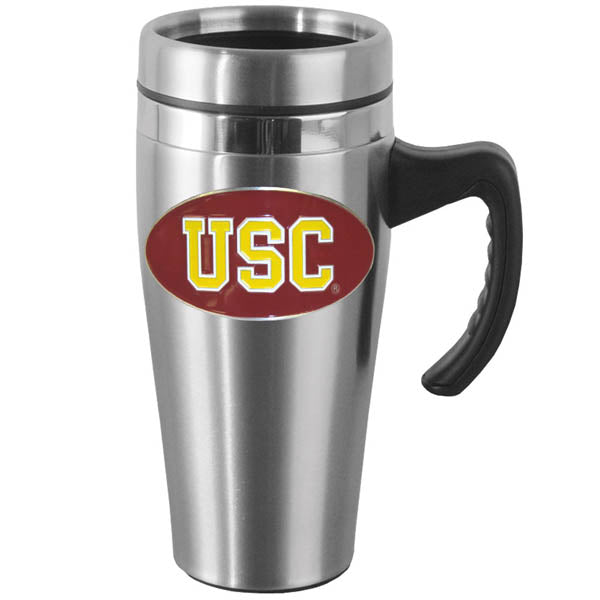 USC Trojans Steel Travel Mug