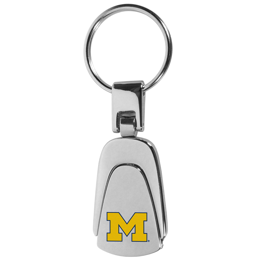 Michigan Wolverines Steel Teardrop Key Chain