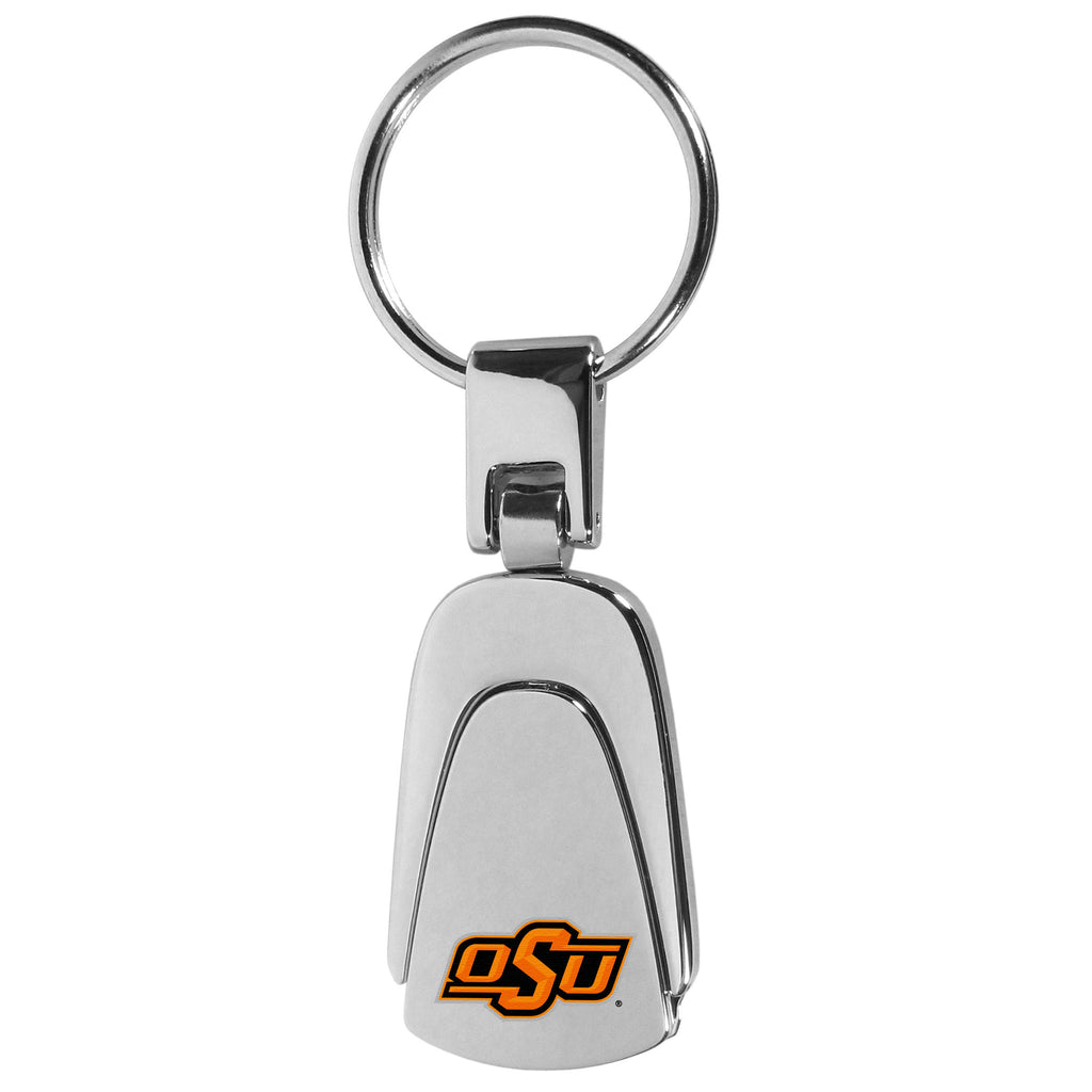 Oklahoma State Cowboys   Steel Teardrop Key Chain 