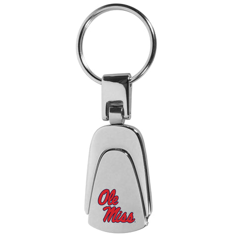 Mississippi Rebels Steel Teardrop Key Chain