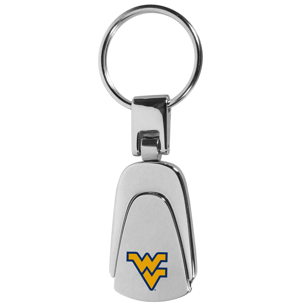 W. Virginia Mountaineers Steel Teardrop Key Chain