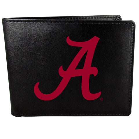 Alabama Crimson Tide   Leather Bi fold Wallet Large Logo 