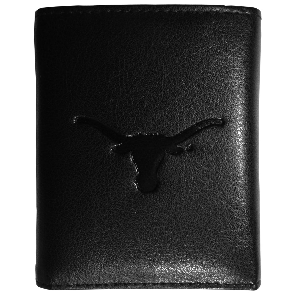 Texas Longhorns Embossed Leather Trifold Wallet