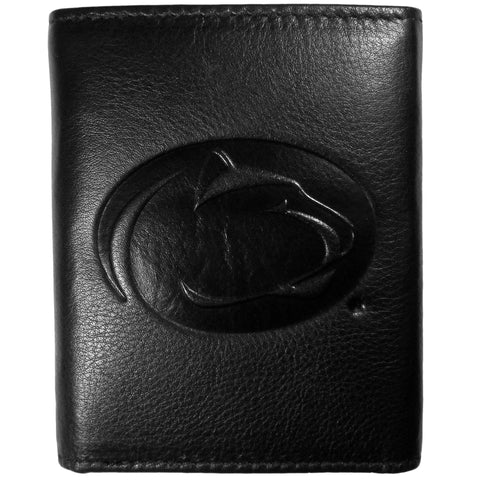 Penn St. Nittany Lions Embossed Leather Trifold Wallet