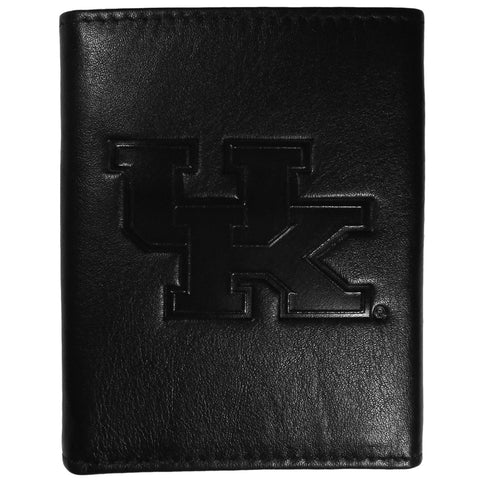 Kentucky Wildcats Embossed Leather Trifold Wallet