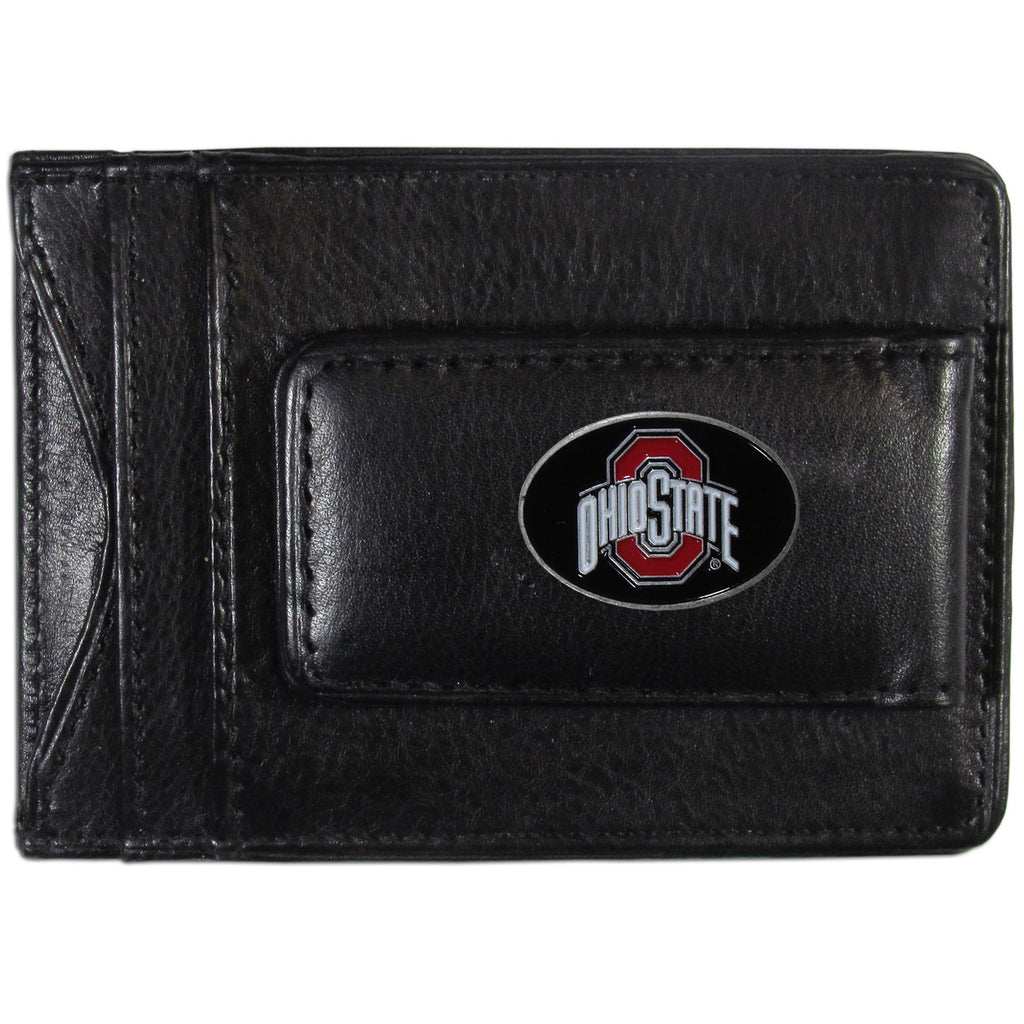 Ohio St. Buckeyes Leather Cash & Cardholder