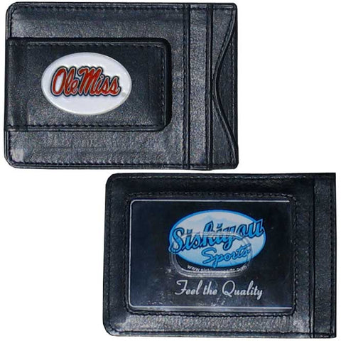 Mississippi Rebels Leather Cash & Cardholder