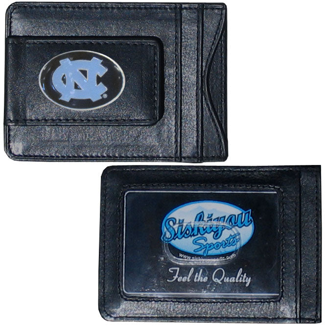 North Carolina Tar Heels   Leather Cash & Cardholder 