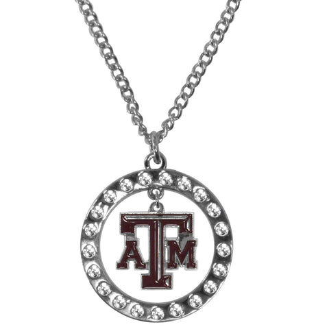 Texas A & M Aggies Rhinestone Hoop Necklaces