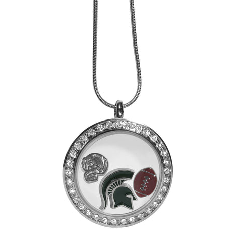 Michigan St. Spartans Locket Necklace