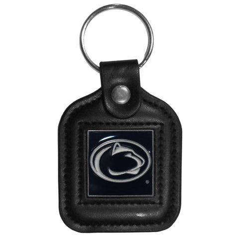 Penn St. Nittany Lions Square Leather Key Chain
