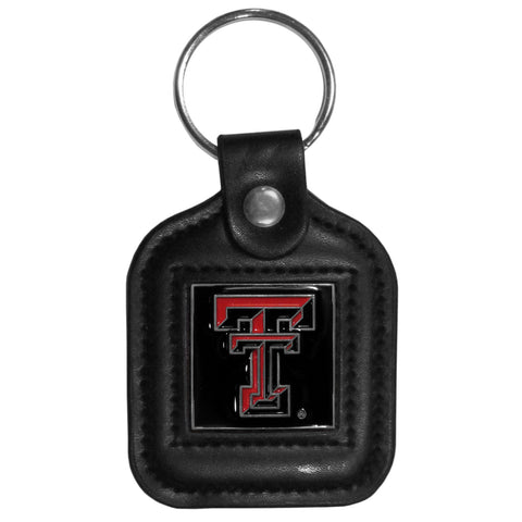 Texas Tech Raiders Square Leather Key Chain