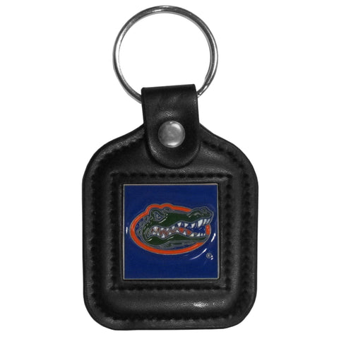 Florida Gators Square Leather Key Chain