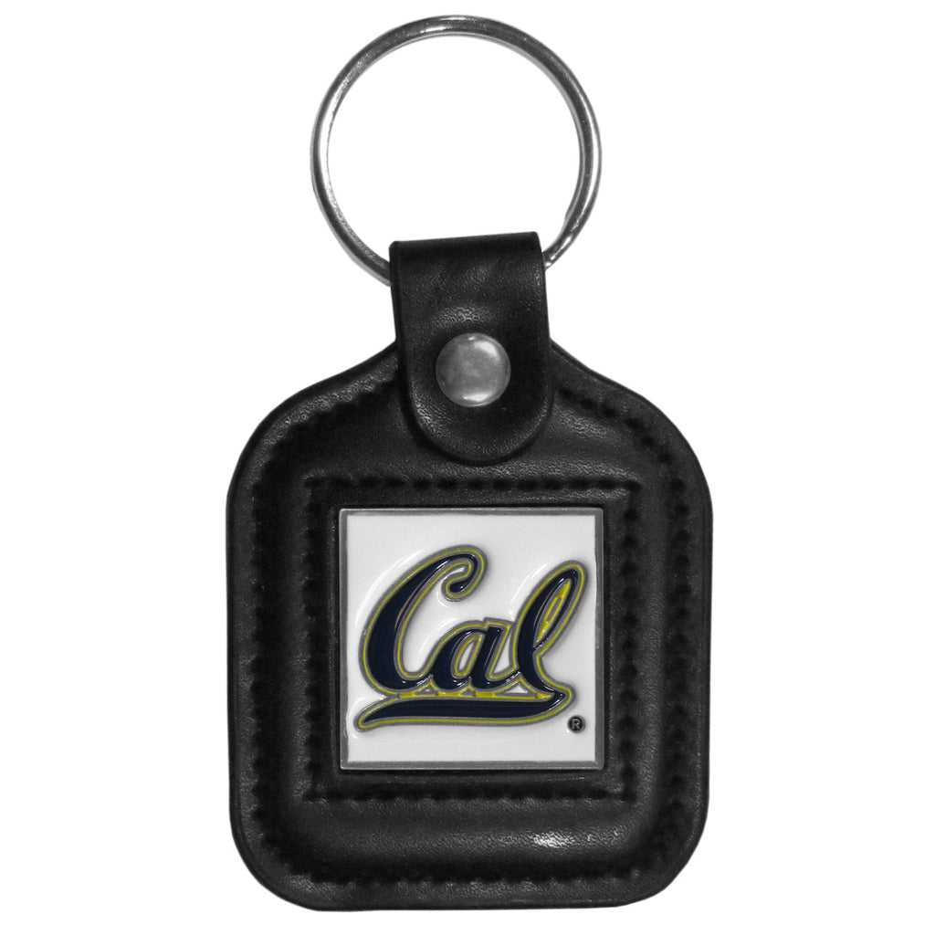 Cal Berkeley Bears Square Leather Key Chain
