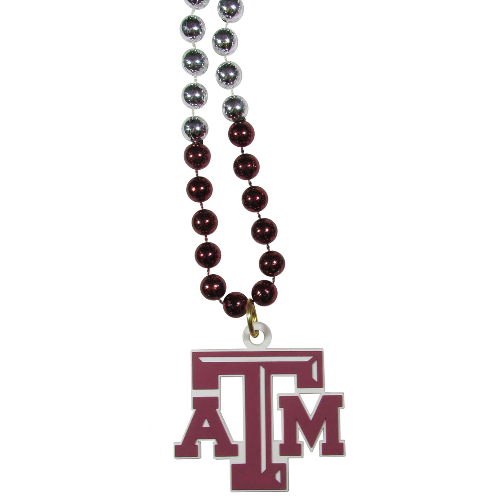 Texas A & M Aggies Mardi Gras Bead Necklace