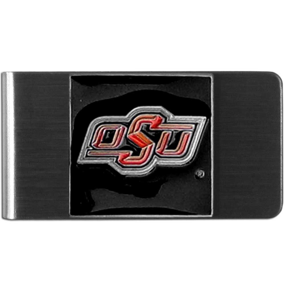 Oklahoma State Cowboys   Steel Money Clip 