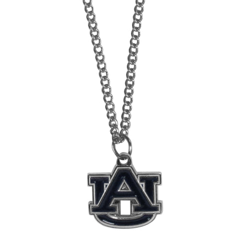 Auburn Tigers   Chain Necklace with Small Charm 