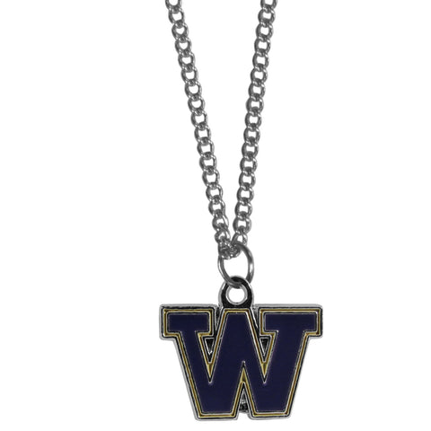 Washington Huskies Chain Necklace - with Small Charm