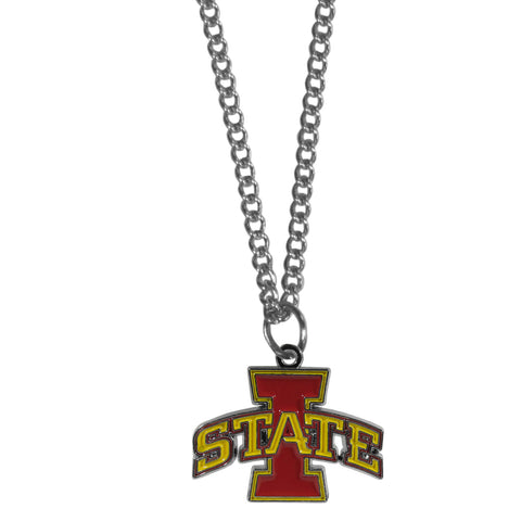 Iowa St. Cyclones Chain Necklace - with Small Charm