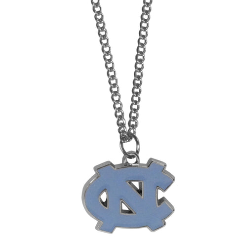 North Carolina Tar Heels   Chain Necklace with Small Charm 