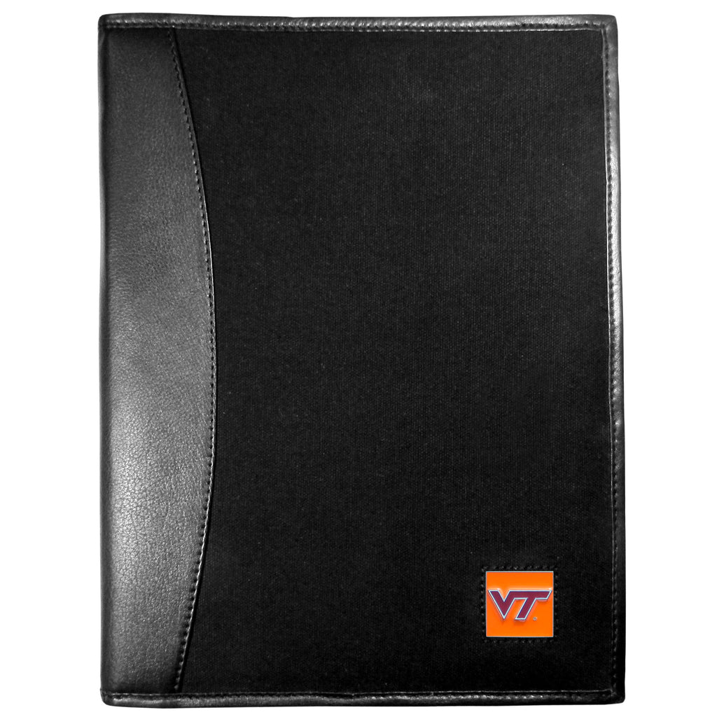 Virginia Tech Hokies Leather and Canvas Padfolio