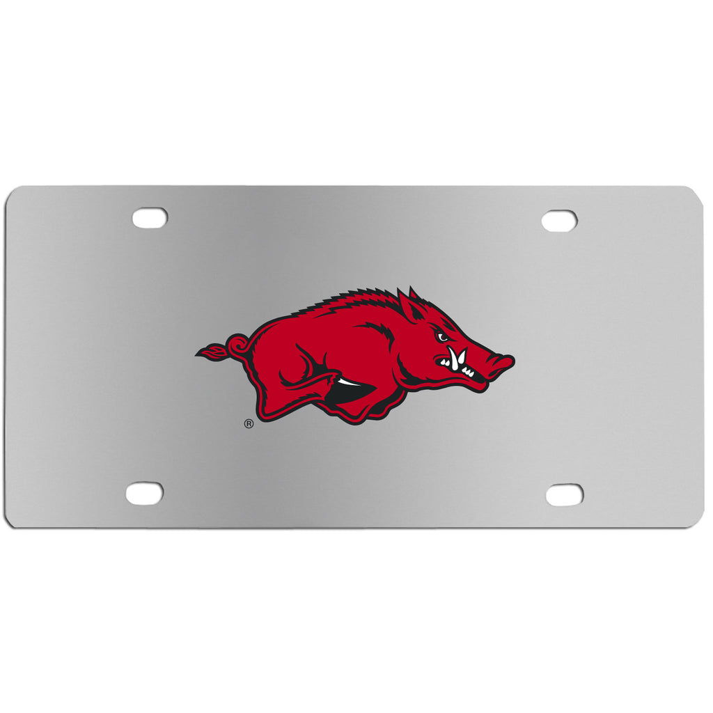 Arkansas Razorbacks Steel License Plate