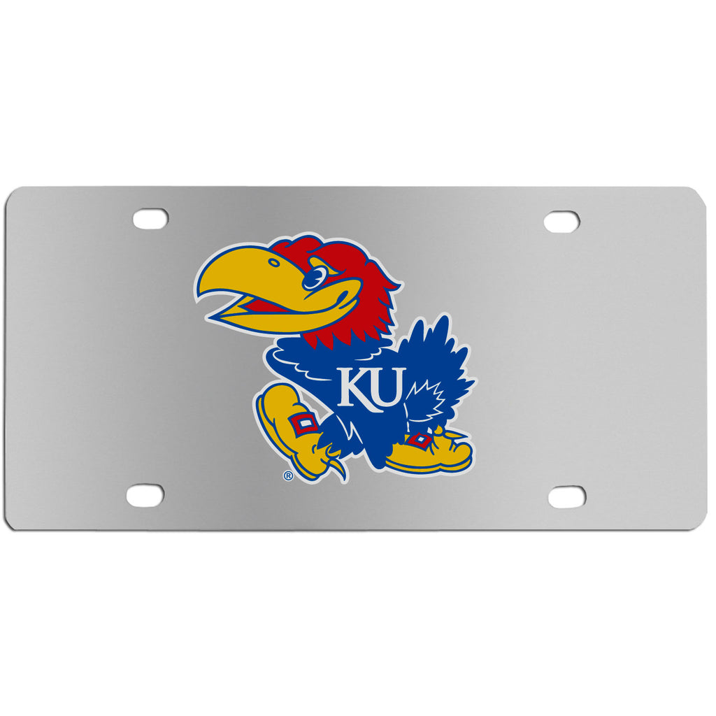 Kansas Jayhawks   Steel License Plate Wall Plaque 