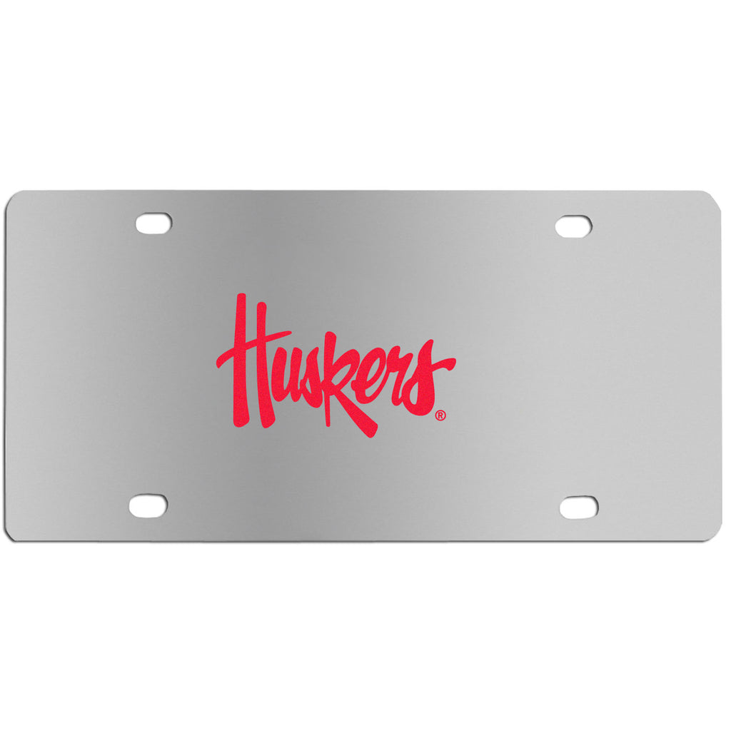 Nebraska Cornhuskers Steel License Plate - Wall Plaque