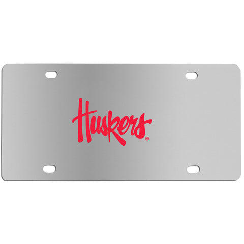 Nebraska Cornhuskers Steel License Plate - Wall Plaque