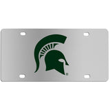 Michigan St. Spartans Steel License Plate