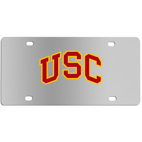 USC Trojans Steel License Plate - Wall Plaque