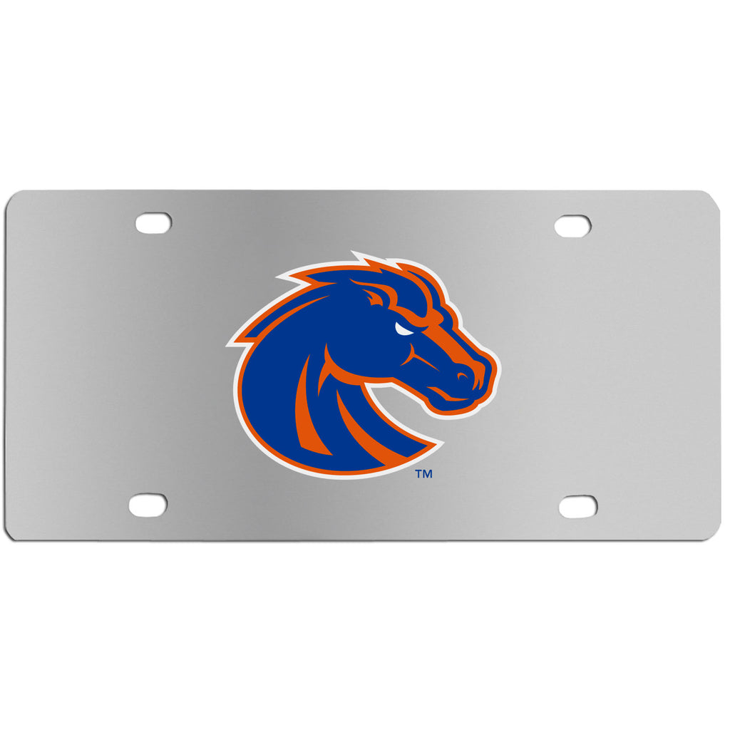 Boise St. Broncos Steel License Plate - Wall Plaque