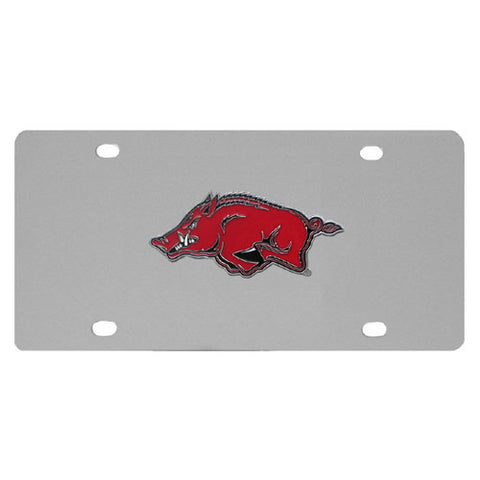 Arkansas Razorbacks Steel License Plate