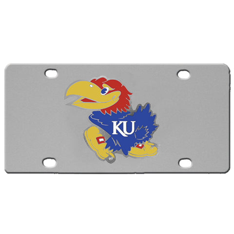 Kansas Jayhawks Steel License Plate