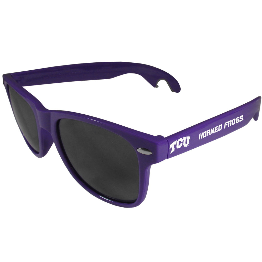 TCU Horned Frogs   Beachfarer Bottle Opener Sunglasses Purple 
