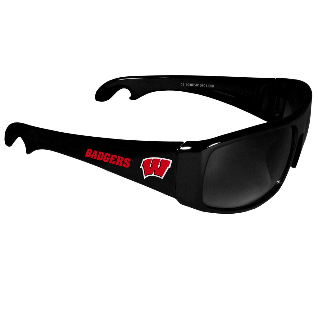 Wisconsin Badgers Wrap Bottle Opener Sunglasses