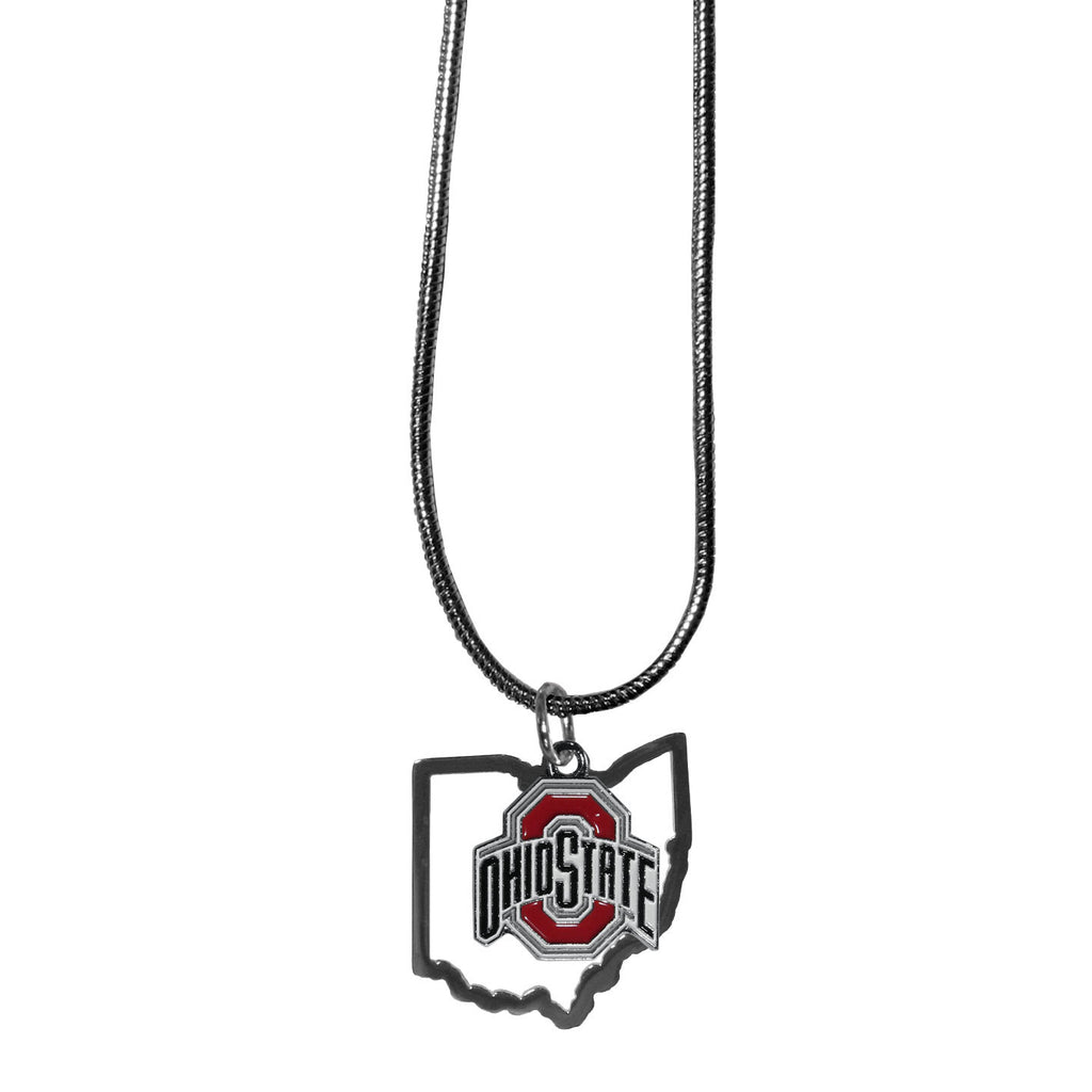 Ohio State Buckeyes   State Charm Necklace 