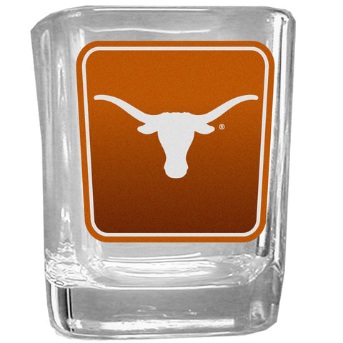 Texas Longhorns Square Glass Shot Glass - One Glass