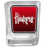 Nebraska Cornhuskers Square Glass Shot Glass