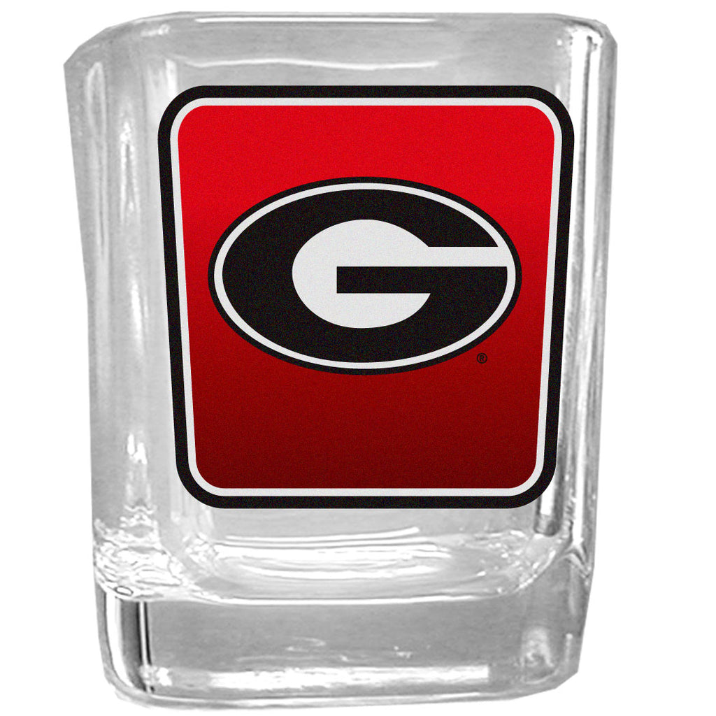 Georgia Bulldogs Square Glass Shot Glass