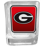 Georgia Bulldogs Square Glass Shot Glass