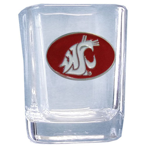 Washington St. Cougars Square Shot Glass - One Glass