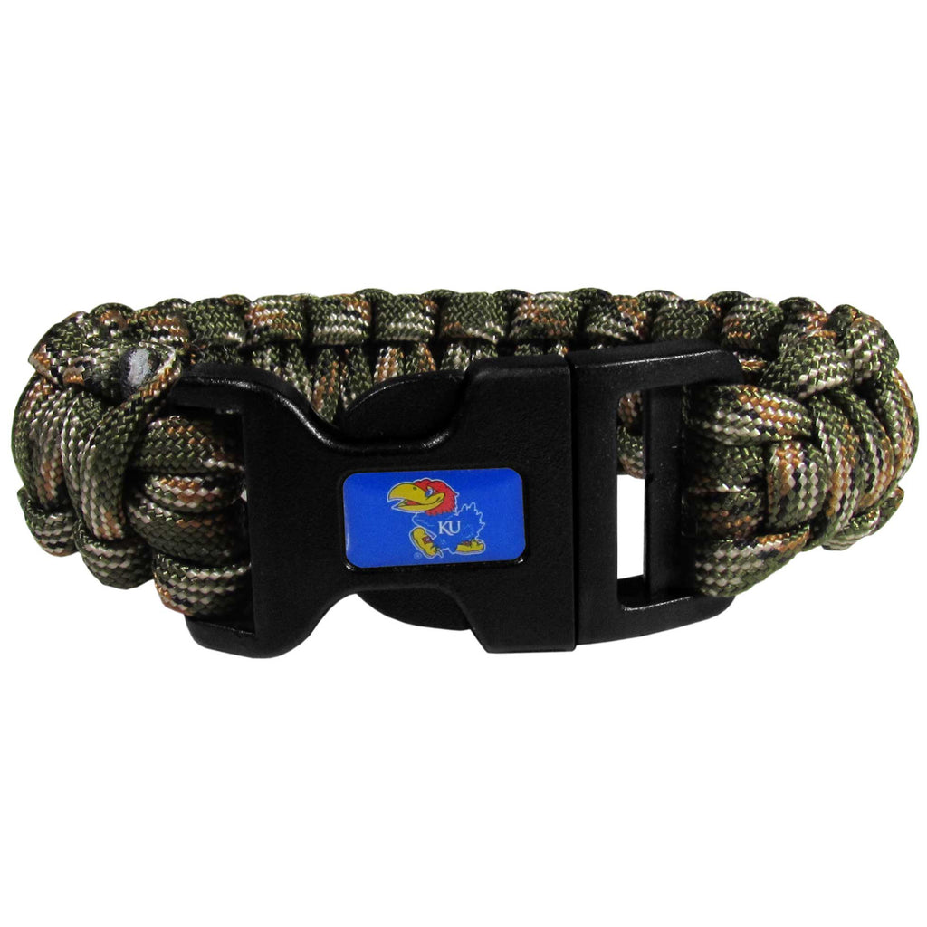 Kansas Jayhawks Camo Survivor Bracelet