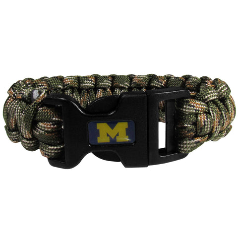 Michigan Wolverines Camo Survivor Bracelet
