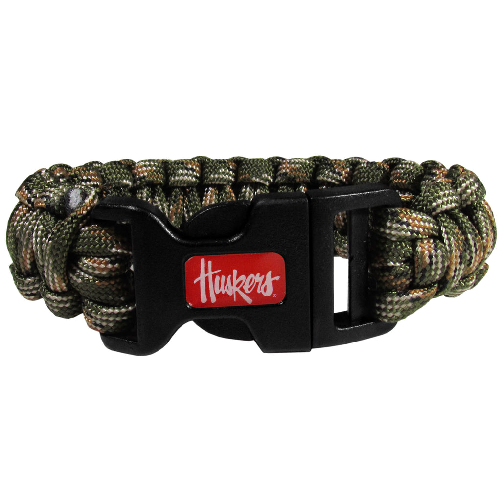 Nebraska Cornhuskers Camo Survivor Bracelet