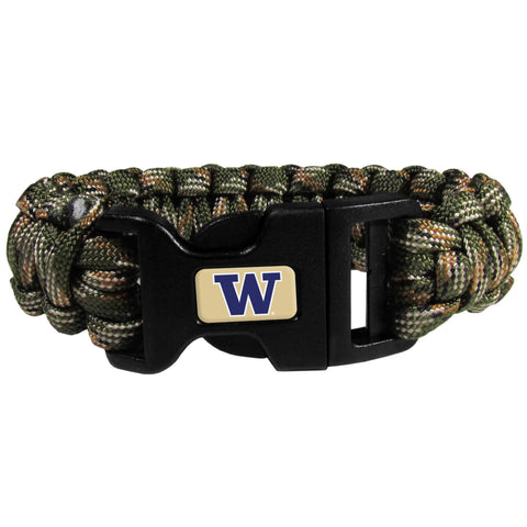 Washington Huskies Camo Survivor Bracelet