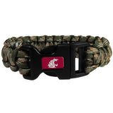 Washington St. Cougars Camo Survivor Bracelet