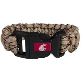 Washington St. Cougars Camo Survivor Bracelet