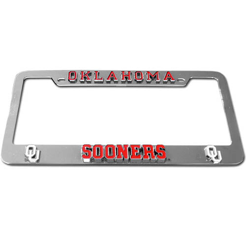 Oklahoma Sooners Deluxe Tag Frame